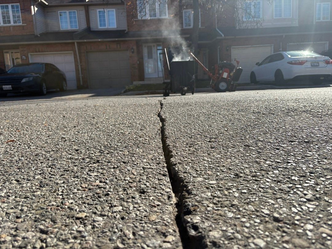 Crack Sealing Before